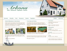 Tablet Screenshot of hotel-arkona-genthin.de